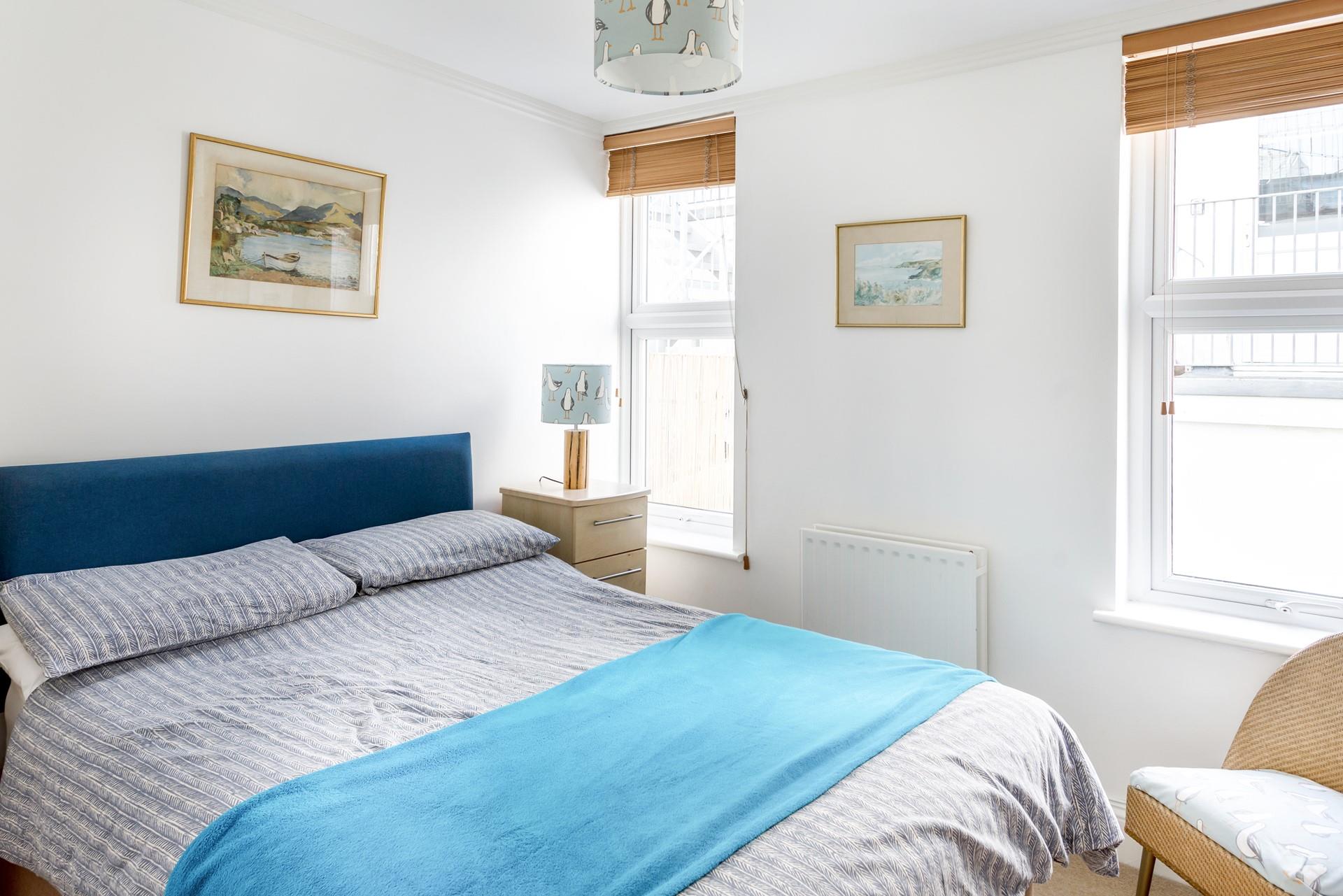 The double bedroom is spacious and cosy to wake up in each morning.