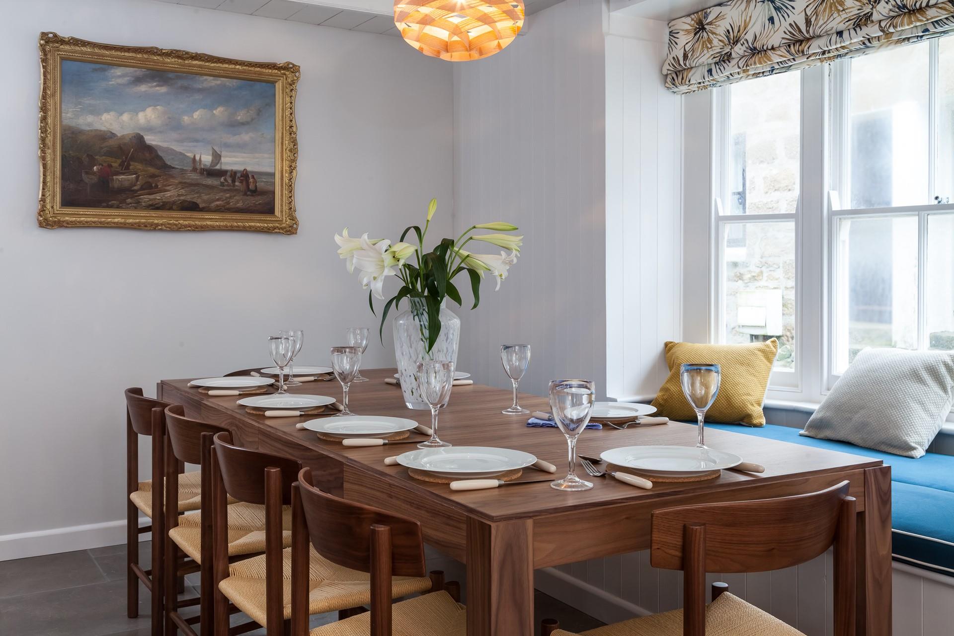 The dining room is on the ground floor.