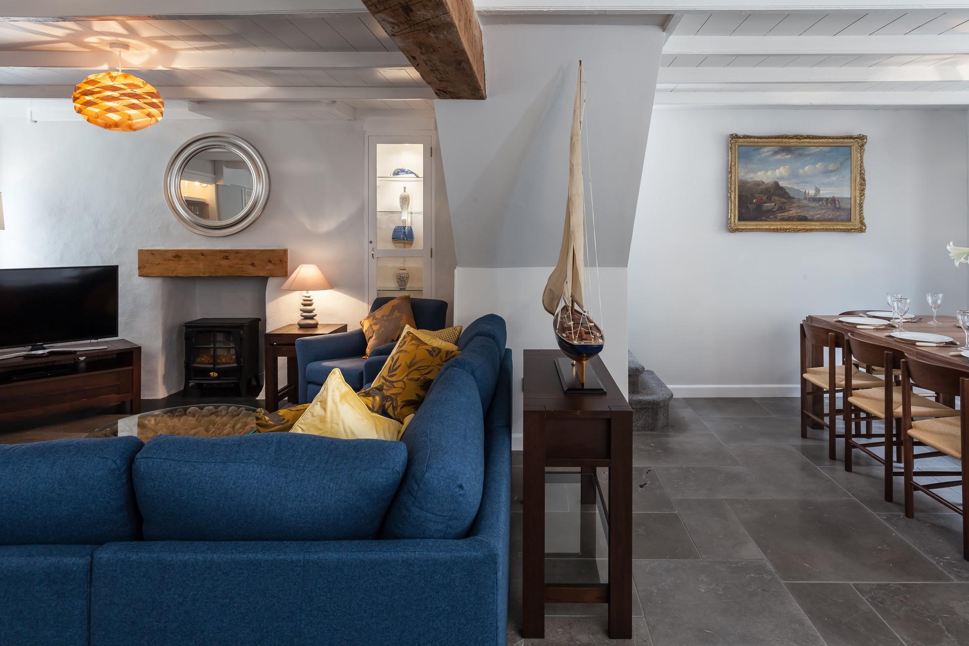 Stairs rising to first floor.