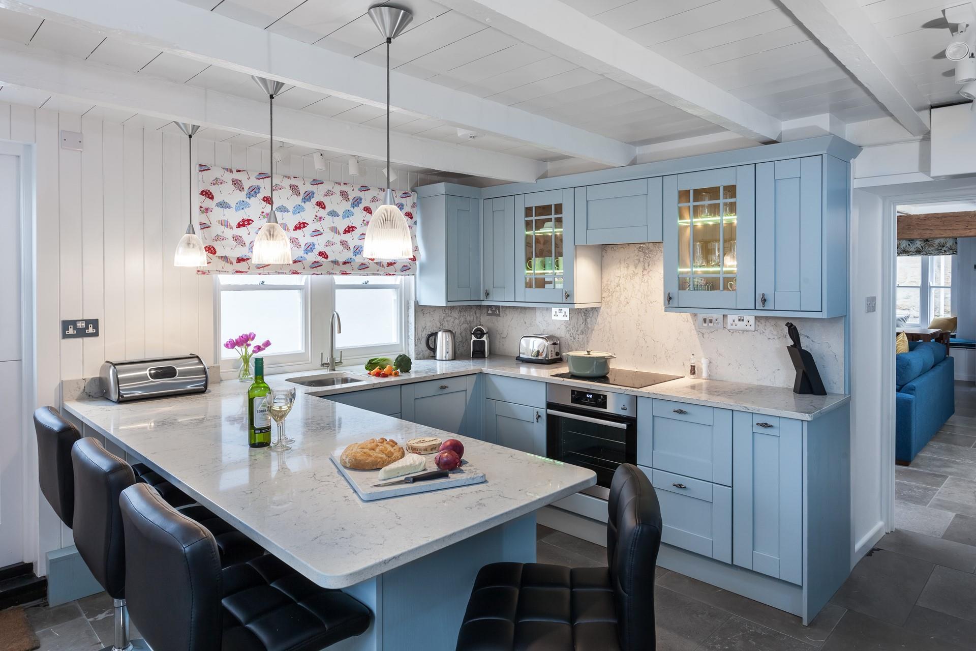 The kitchen is located on the ground floor.