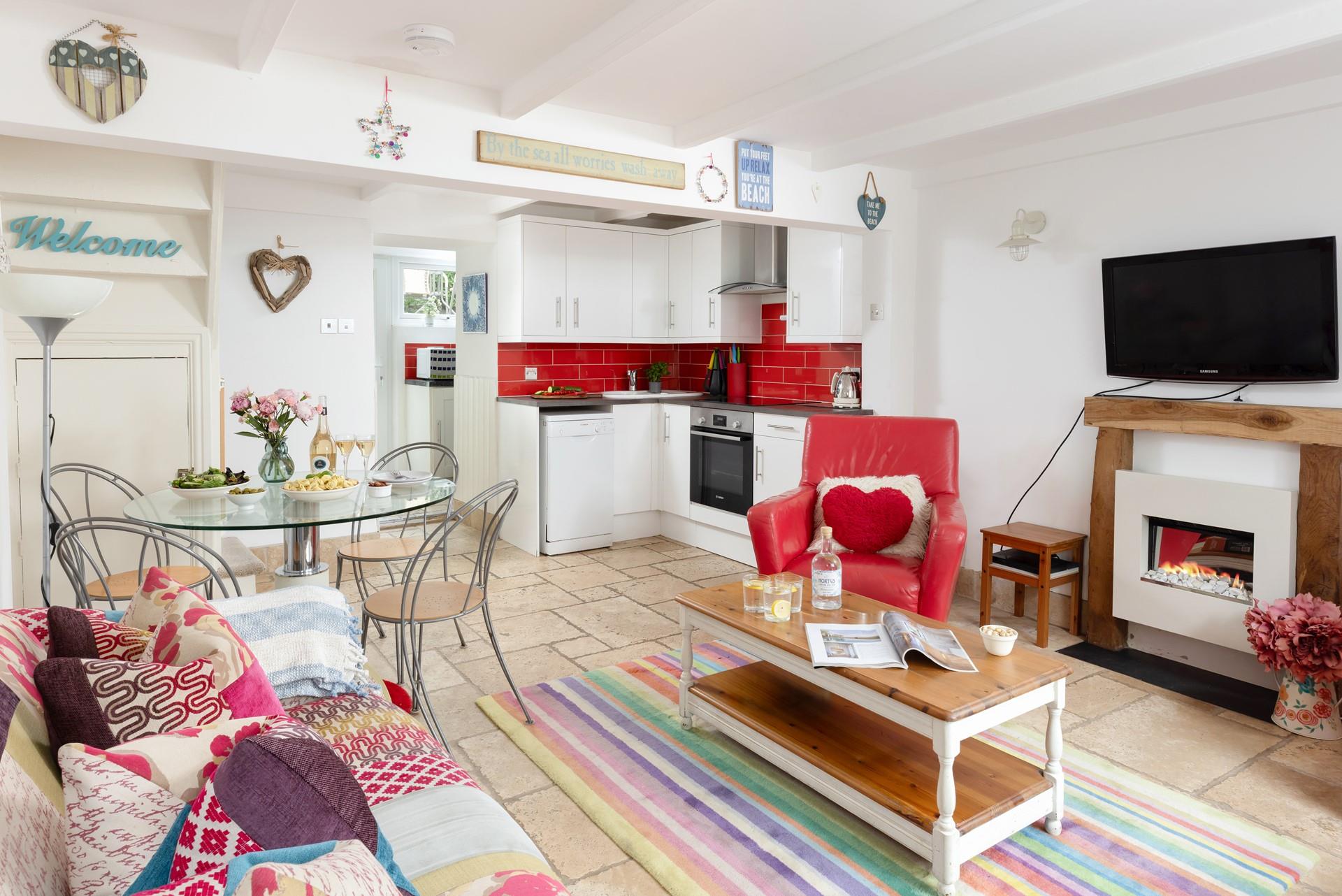 Open plan living makes the most of time together.