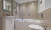 The family bathroom has a fantastic, spacious bath, perfect for indulging in bubbly soaks after a busy day! - Thumbnail Image