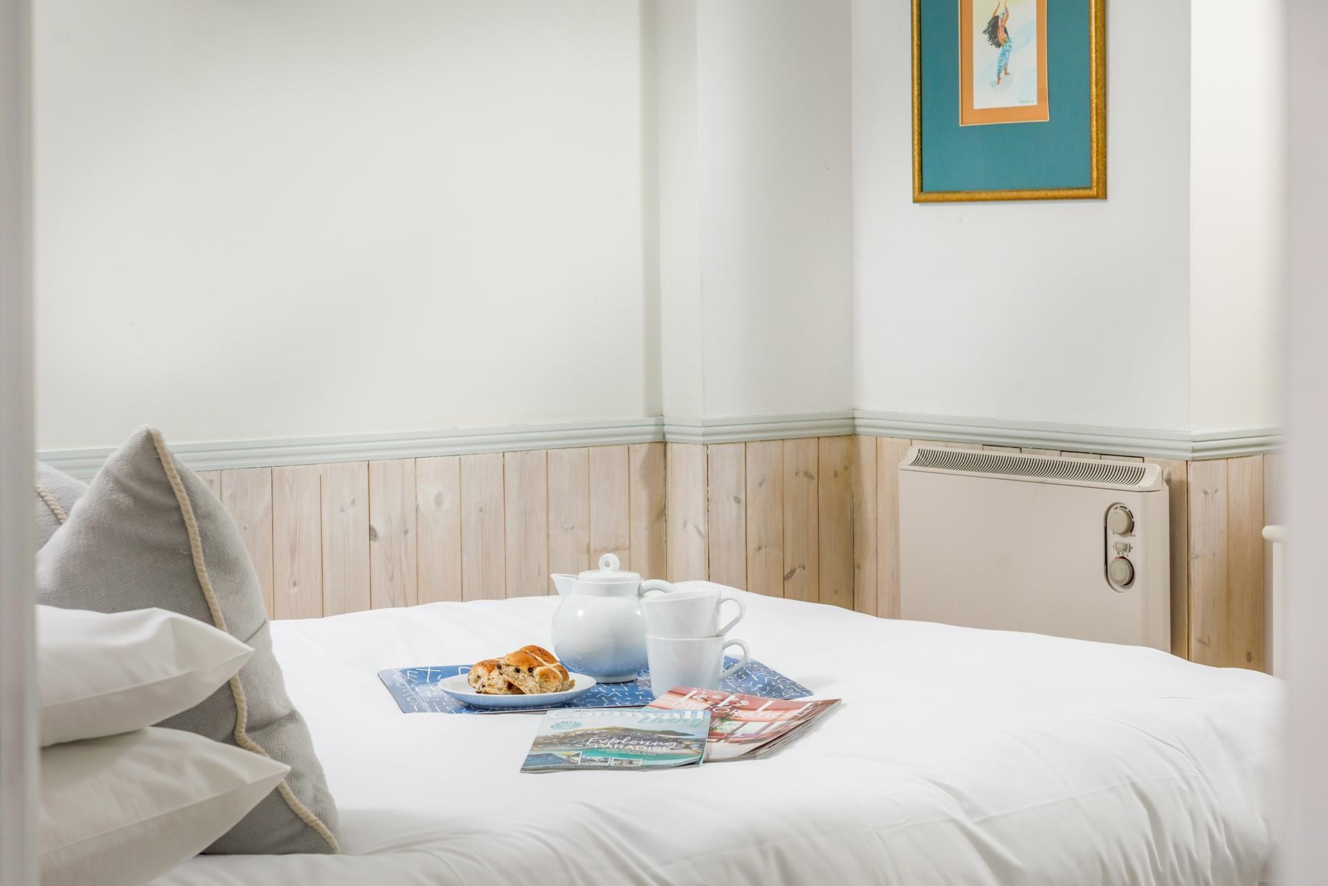 Start your day with breakfast in bed, you're on holiday after all!
