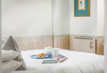 Start your day with breakfast in bed, you're on holiday after all!