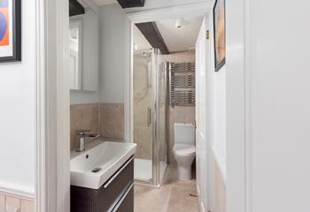 After a busy day exploring the coast, step into the modern shower room for an invigorating rinse!
