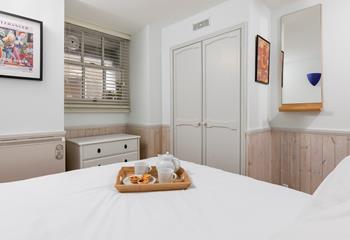 Start your day with breakfast in bed, you're on holiday after all!