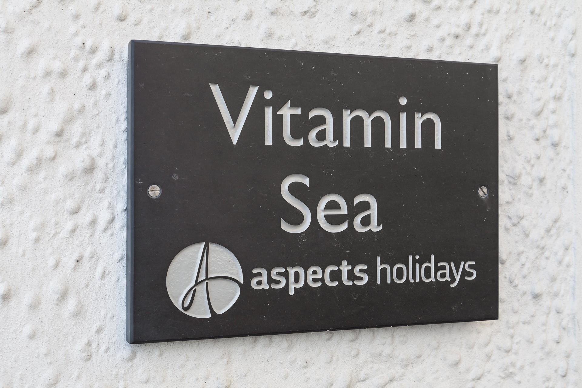 Classic slate signage helps make the property easy to find.