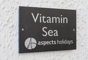 Classic slate signage helps make the property easy to find.