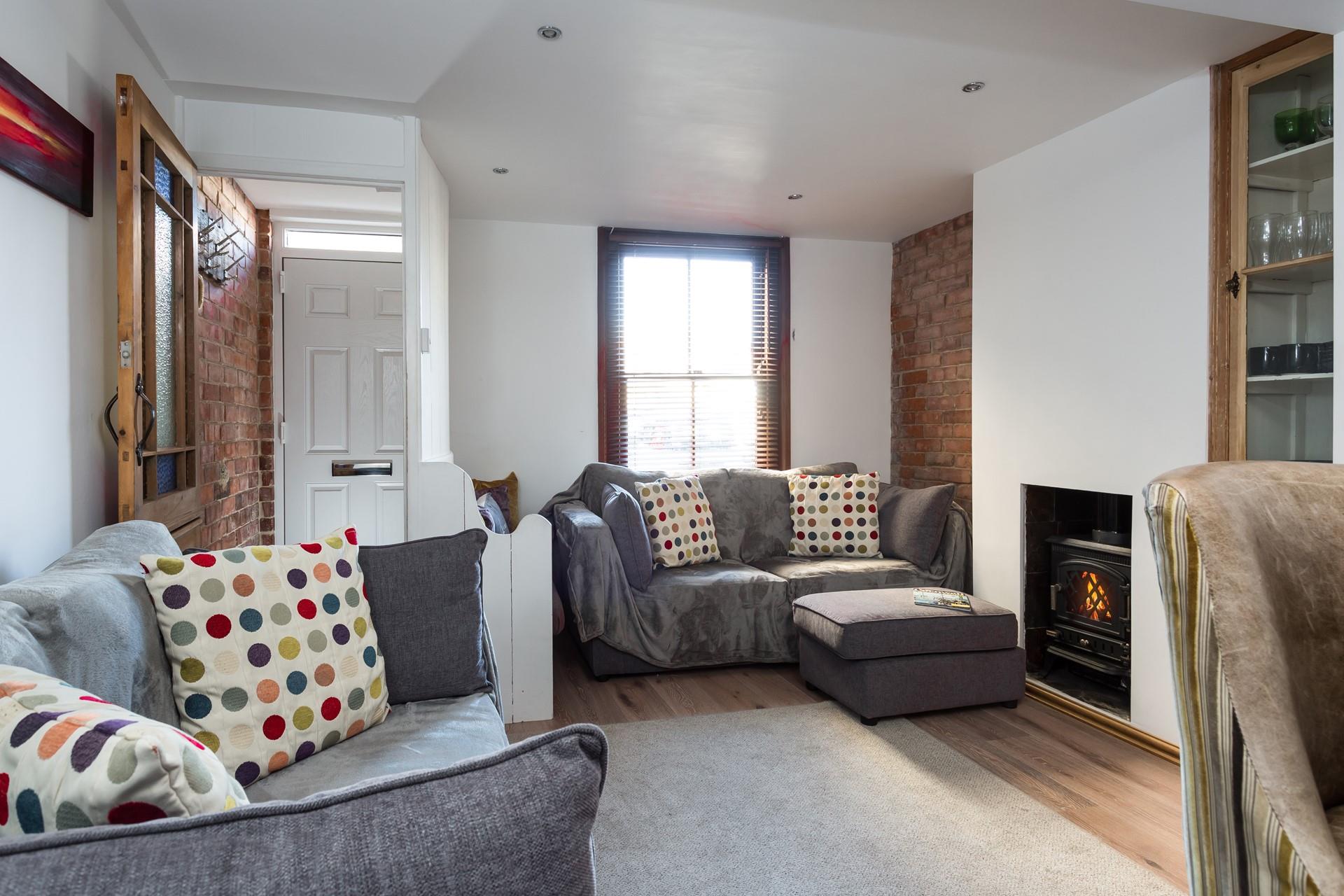 On chilly evenings cosy up by the woodburner and lose yourself in a good book.