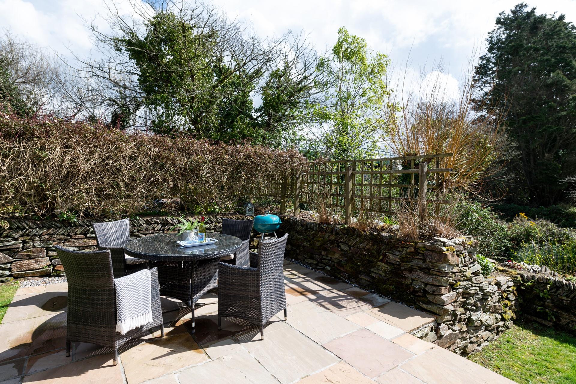 Settle in with a good book and unwind in the garden.