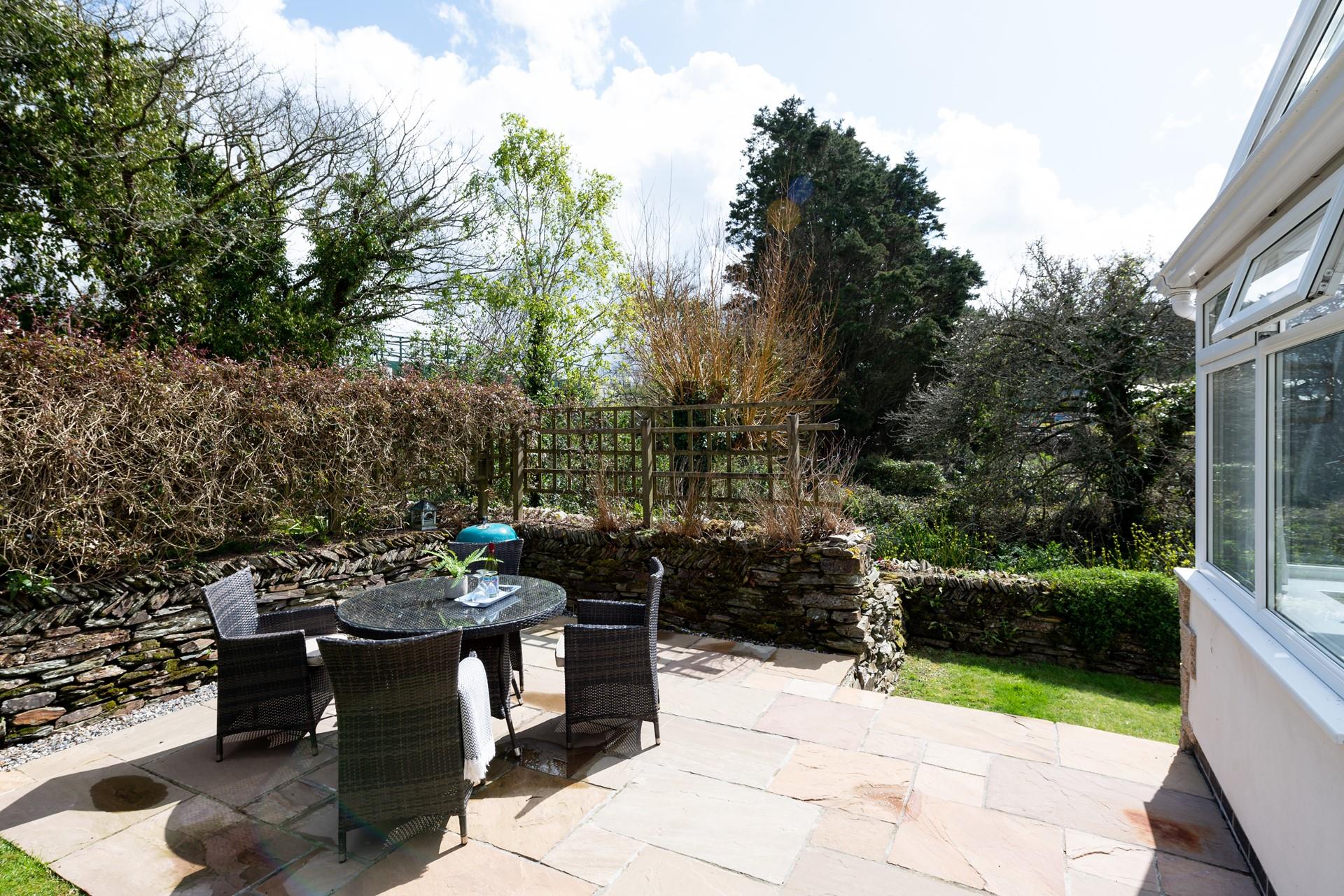 Spend your time playing with the kids in the garden.