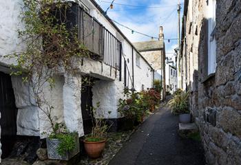 Mousehole is best explored by foot with its quirky granite building and quaint streets. 