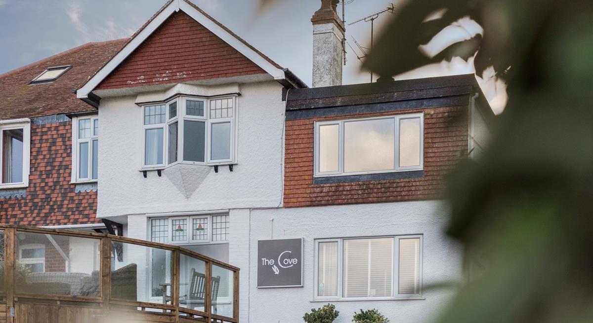 The Cove is a large family home, with ample parking on the driveway at the front of the house. 