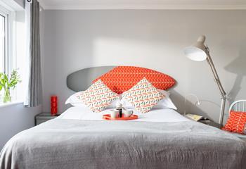 Bespoke features such as this cool and quirky headboard made by the owner, make The Cove stand out from the crowd. 