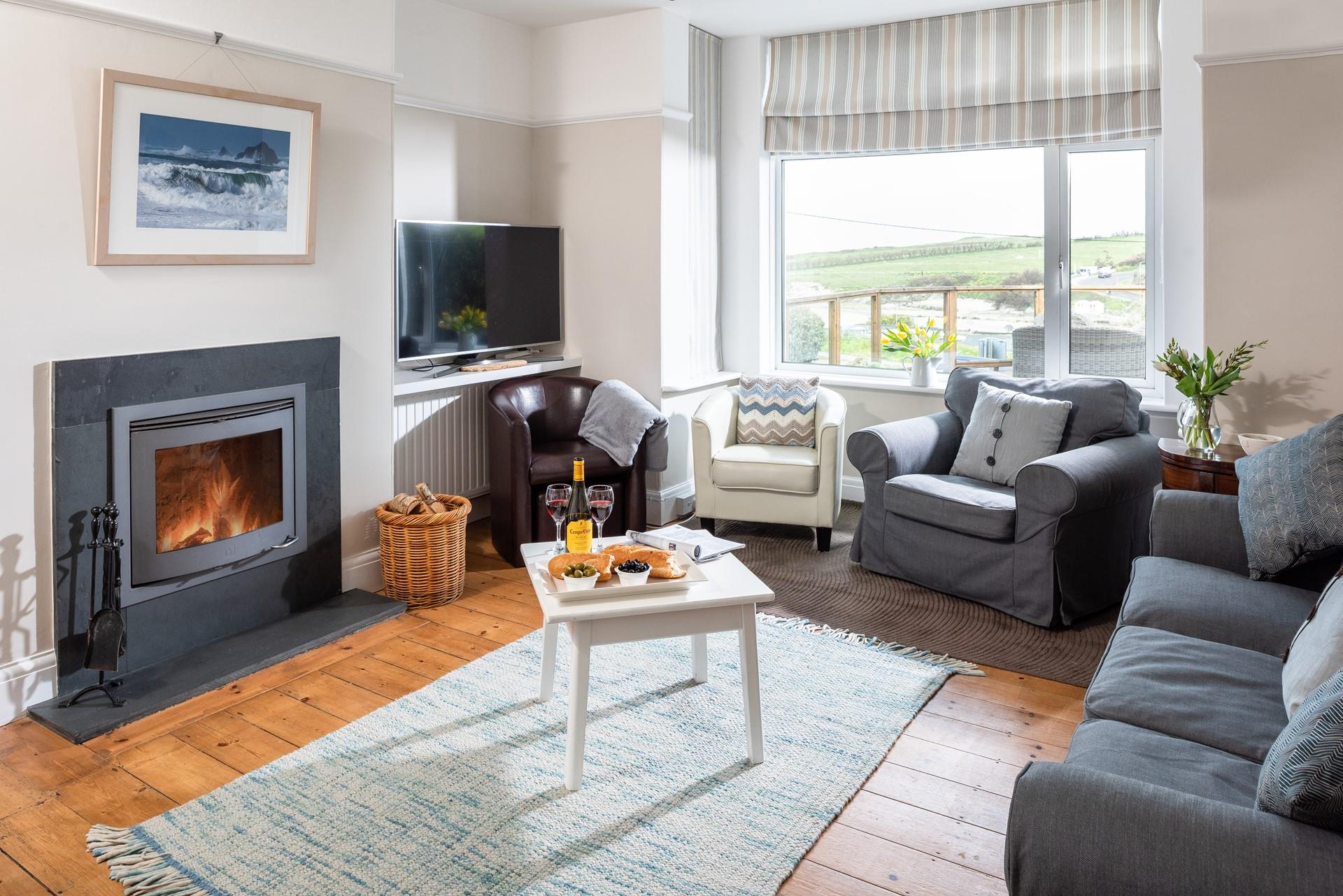 Keep snug on cooler evenings around a roaring fire.