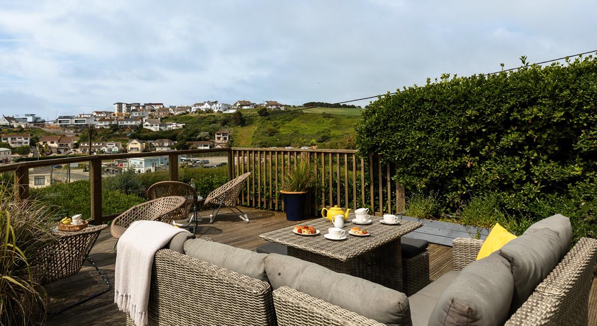 Tuck into a delicious cream tea whilst enjoying the view.