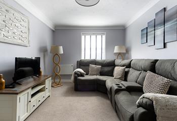 The cosy sitting room is the perfect haven for relaxation in the evenings.