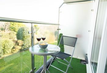 Your very own little balcony, perfect for an evening glass of wine.