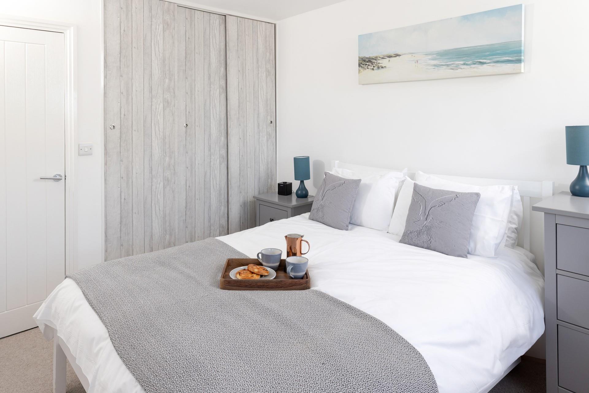 Coastal decor highlights Sea You Soon's proximity to the sea.