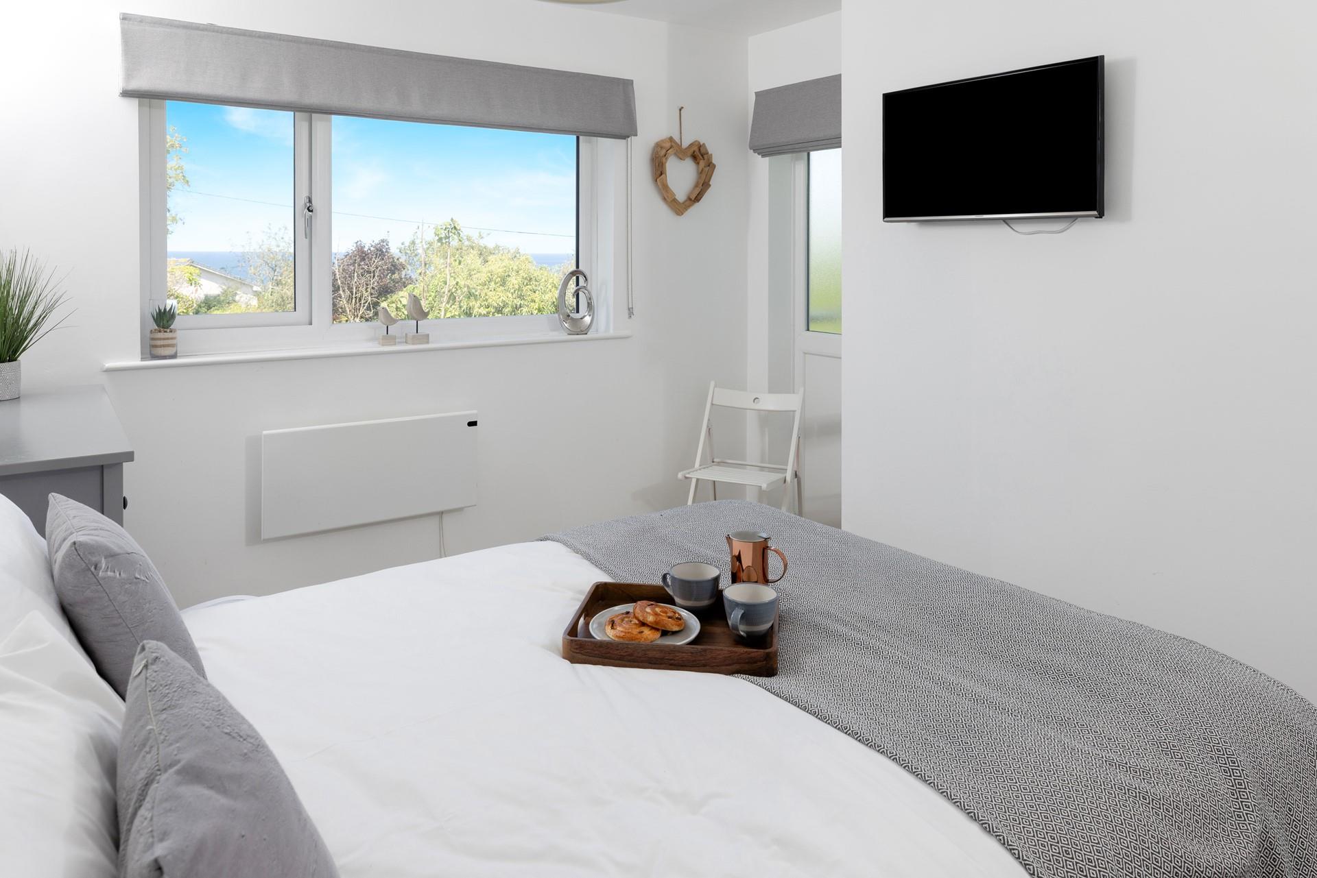 Climb into the comfortable bed and drift into a dreamy night's sleep.