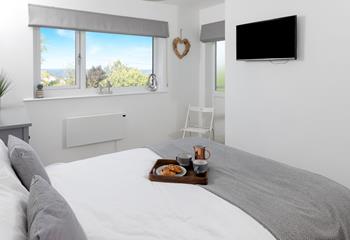 Climb into the comfortable bed and drift into a dreamy night's sleep.
