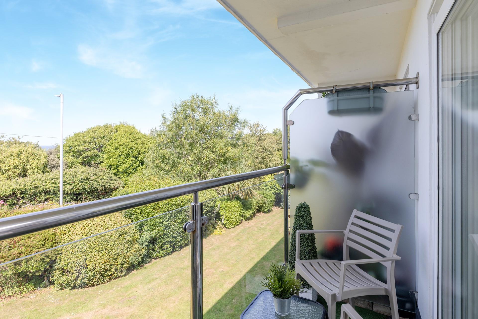 Soak up the views from the balcony.