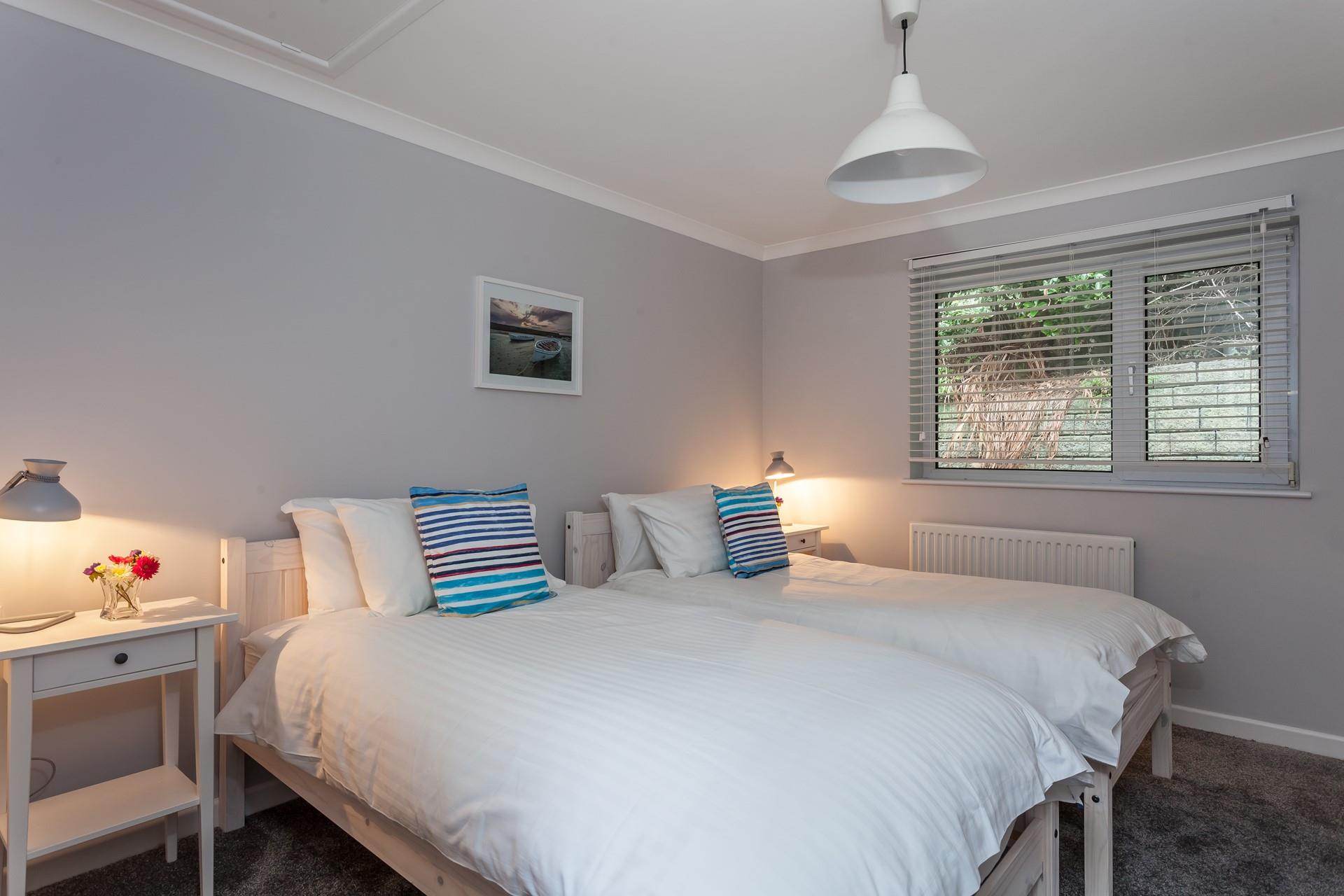 Bedroom 3 is a tranquil twin, perfect for adults or children alike.