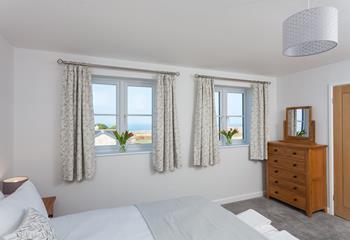 Wake up and open the curtains to the stunning sea views.