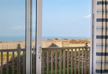 Enjoy country and seaside views from the comfort of your sitting room.
