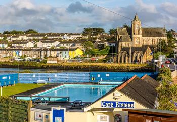 Take a dip in Hayle Outdoor Swimming Pool on a hot summer's day.