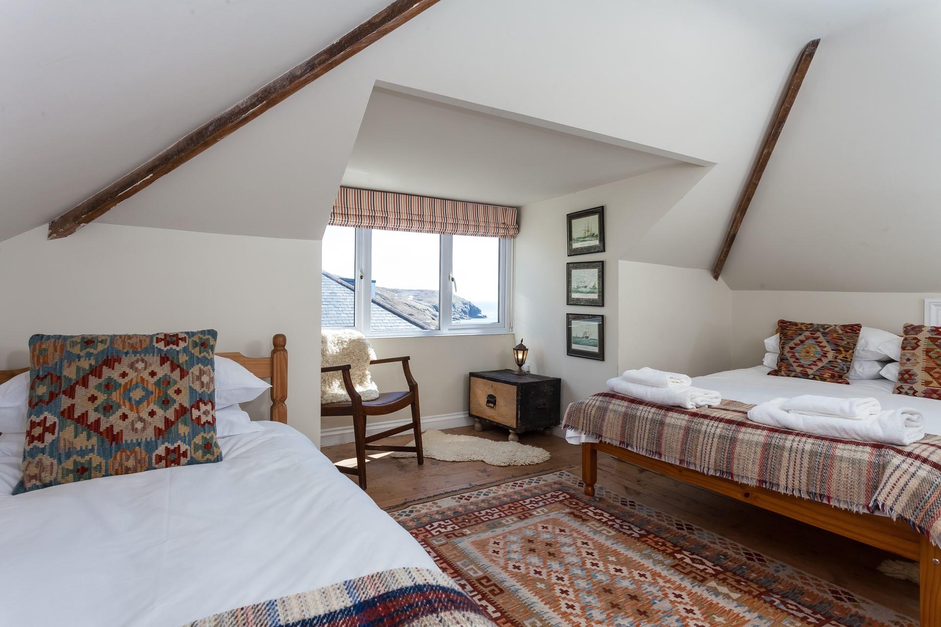The twin room has a single and double bed; a good option for children or adults!