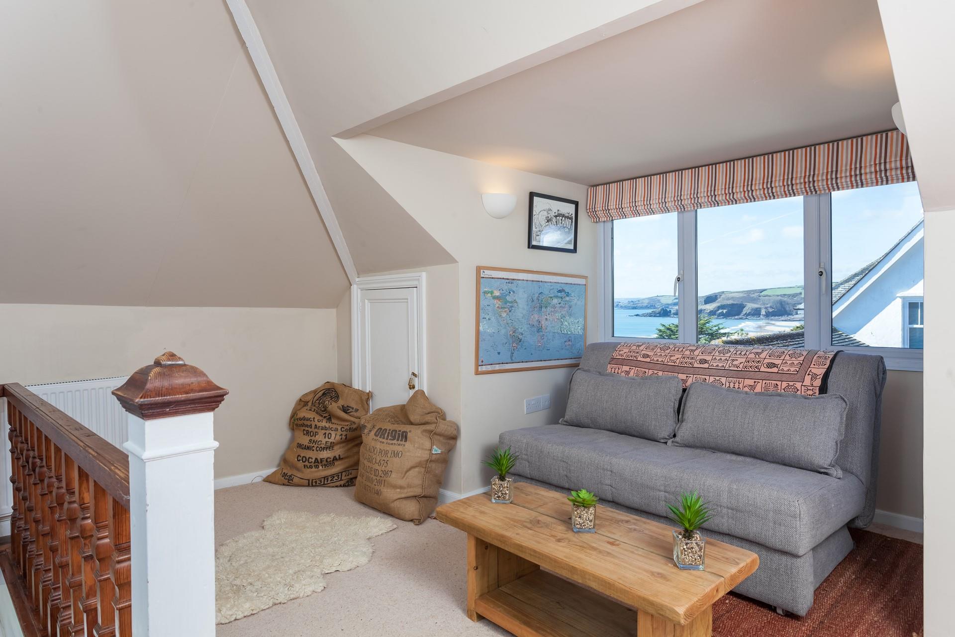 Take a moment to yourself and get lost in a book for an hour or two in this sweet, snug space.