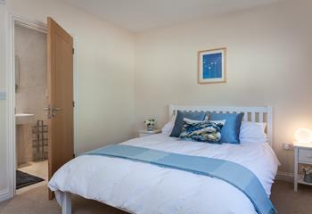 Bedroom 3 has a cosy double bed and a handy en suite so you won't be queuing for the bathroom.