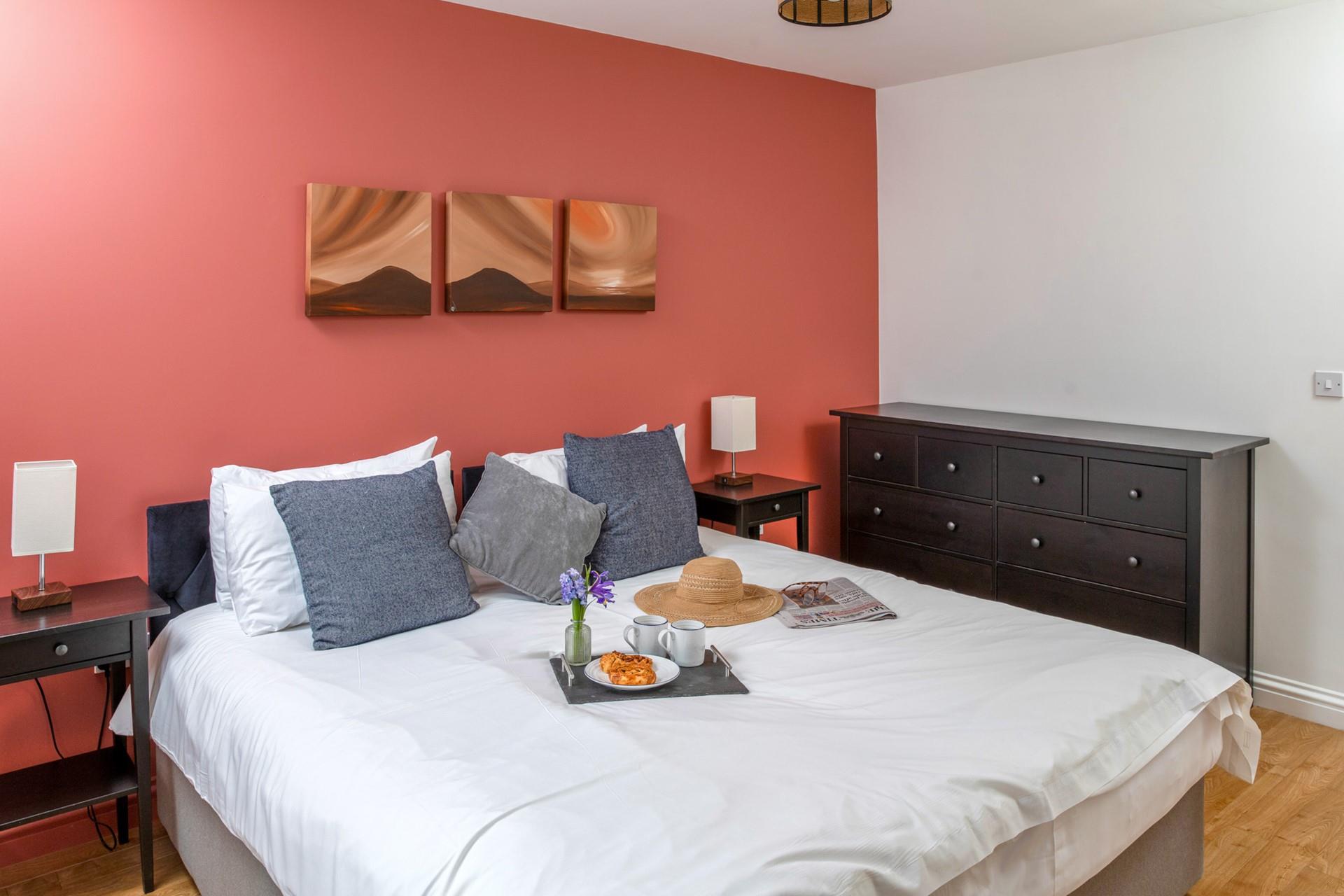 Bedroom 1 can be made up as a super king or a twin.