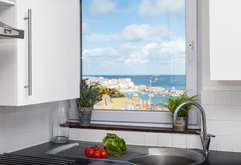 Washing-up views don't get much better than this!