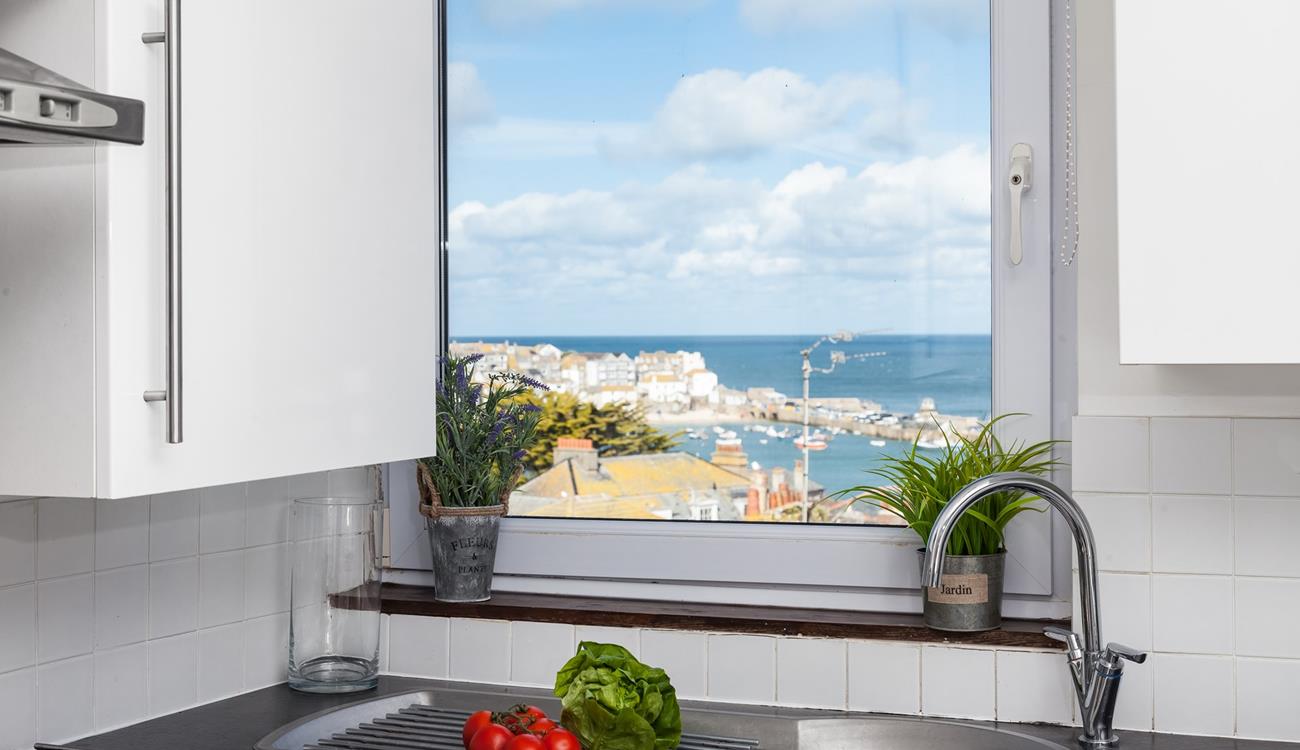 Washing-up views don't get much better than this!