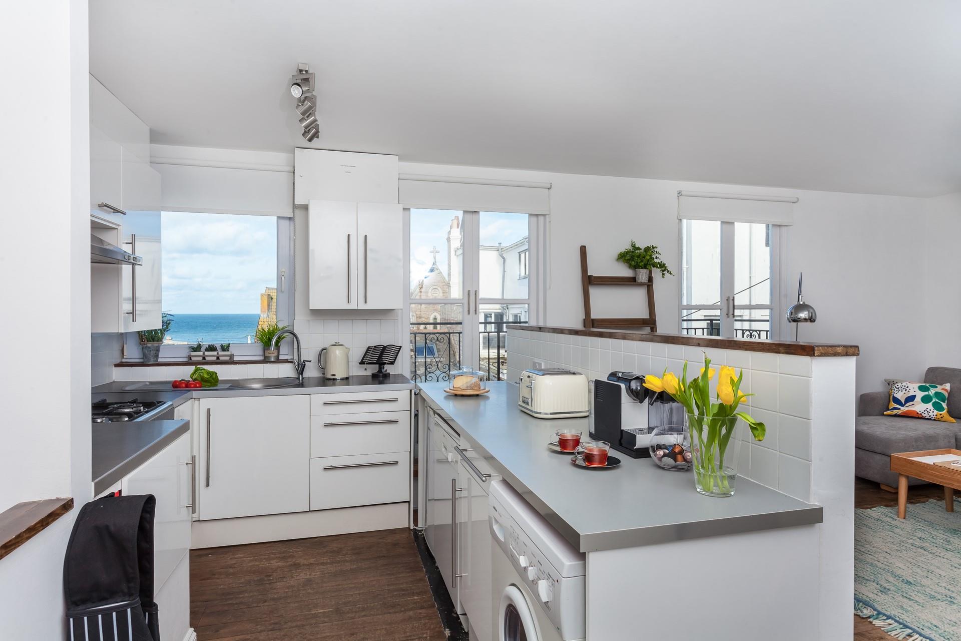 Start your day with a delicious coffee from the machine.