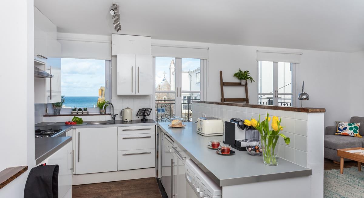 Start your day with a delicious coffee from the machine.