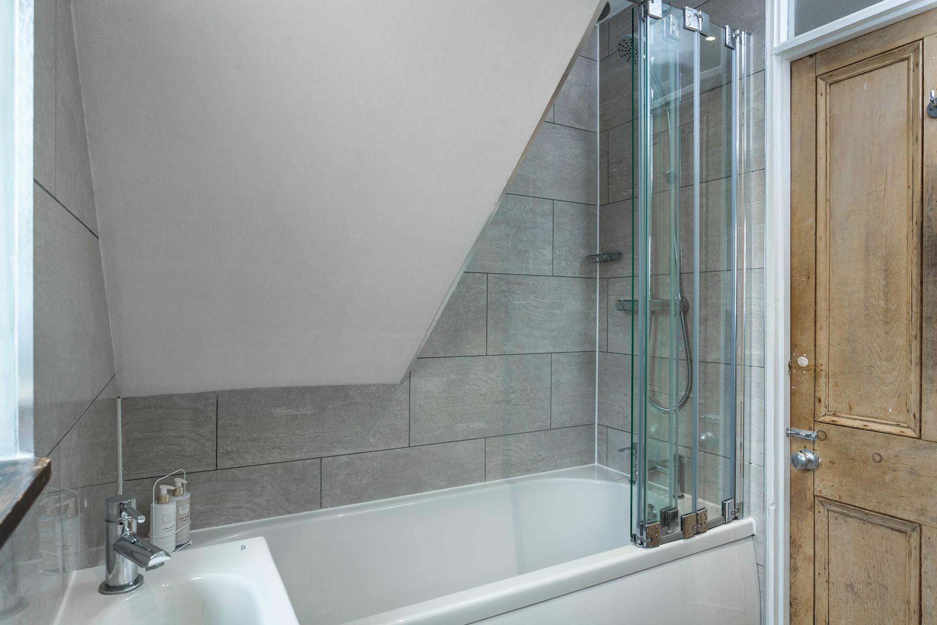 Wash off sandy toes in the shower or run yourself a bath for a long soak.