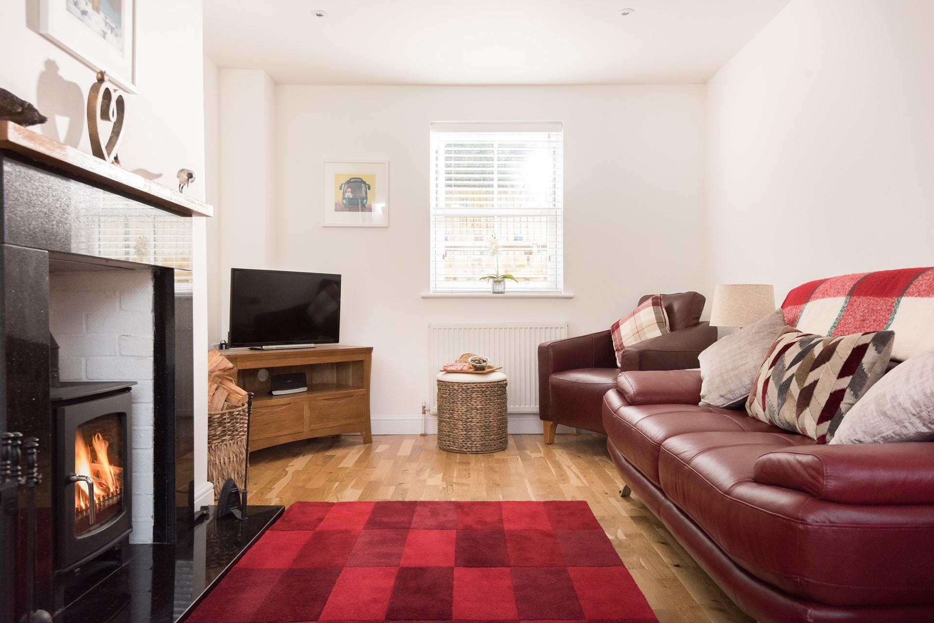 The woodburner and warm colours make this the perfect retreat whatever the season!