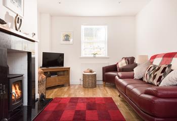 The woodburner and warm colours make this the perfect retreat whatever the season!