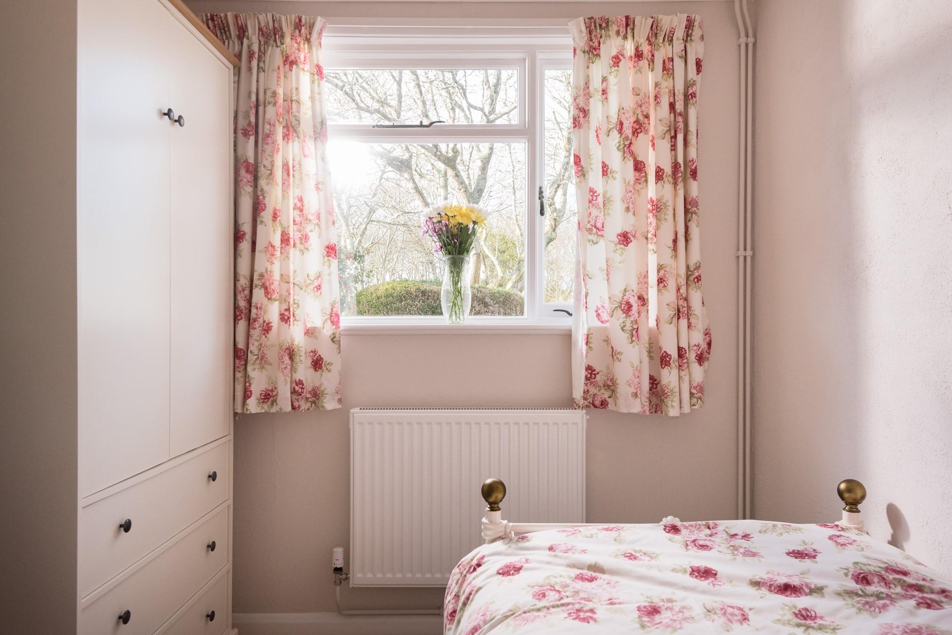 If you peak out the window, you might catch a glimpse of a squirrel or two playing in the trees. 