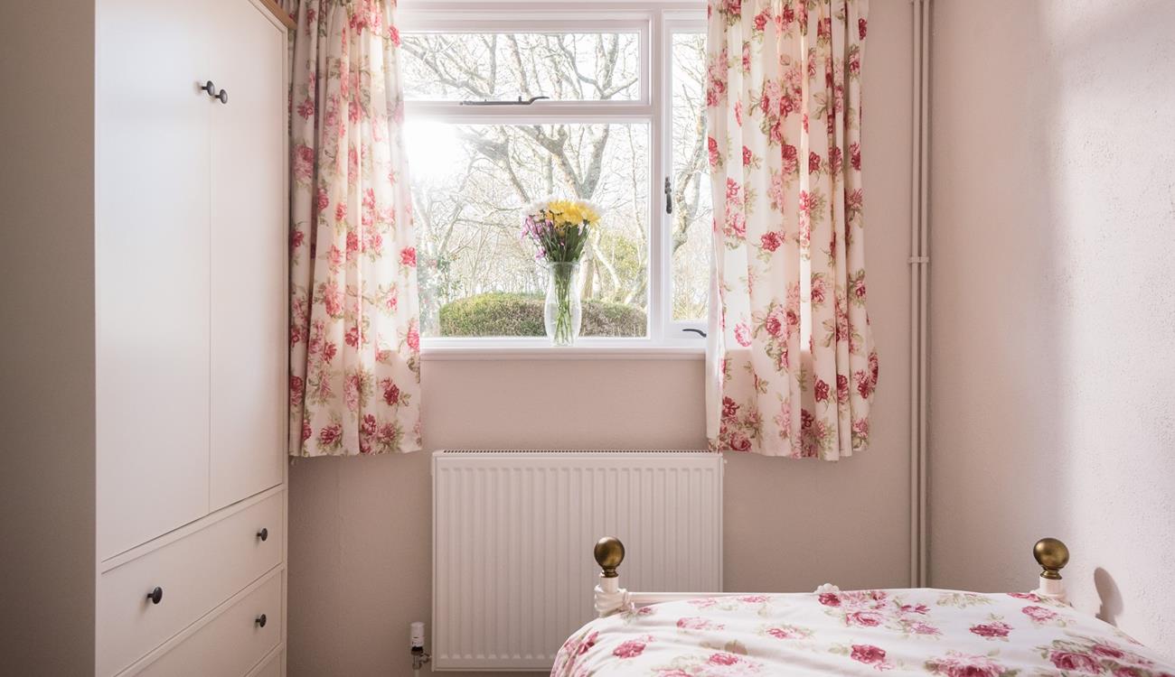 If you peak out the window, you might catch a glimpse of a squirrel or two playing in the trees. 