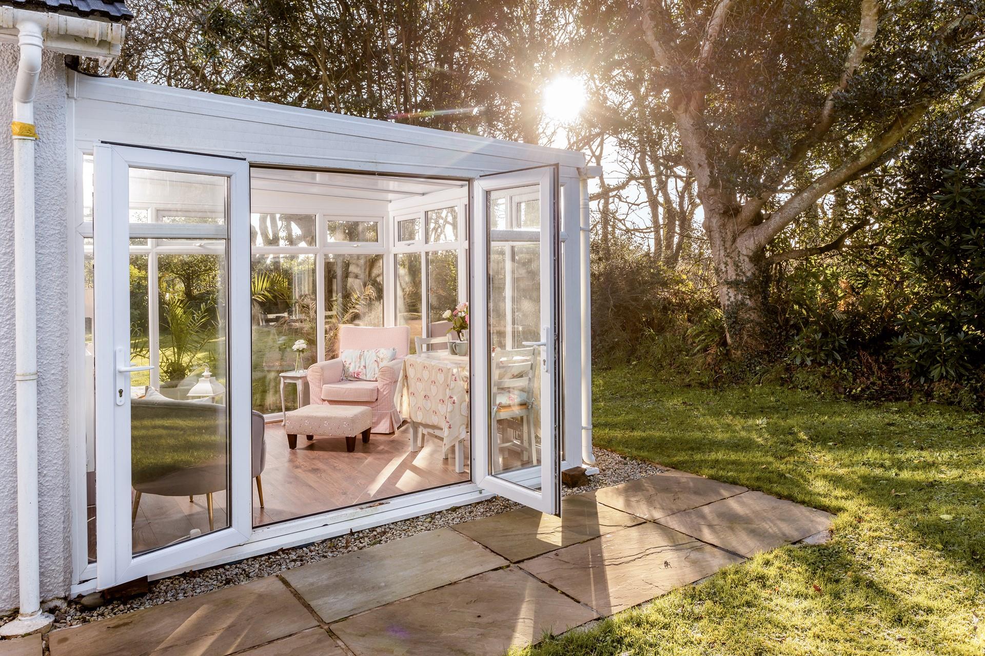 Listen to the wildlife in the garden whilst sitting in your conservatory.