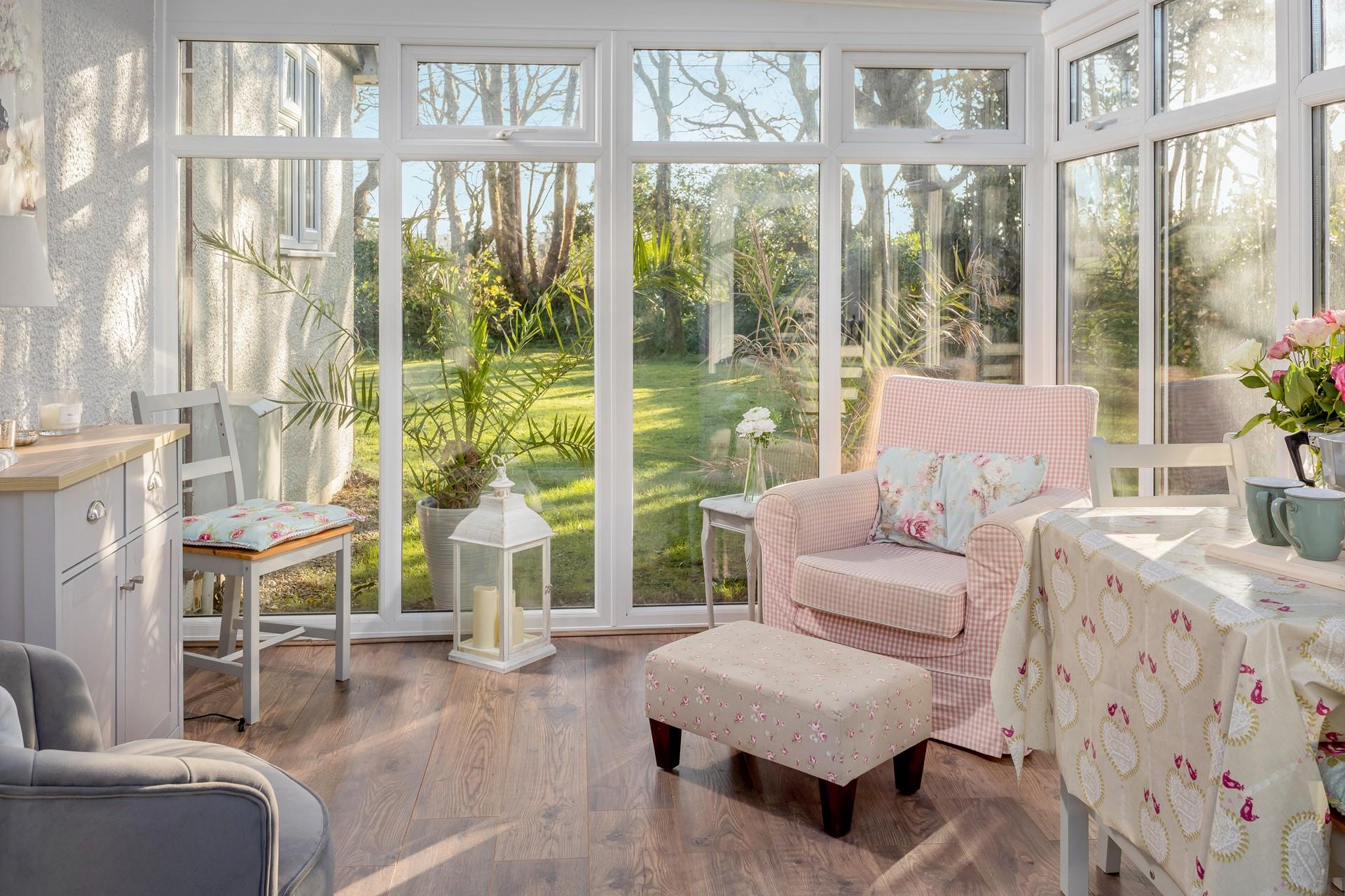 The conservatory dining room is accessed from the garden and is the perfect spot to relax. 