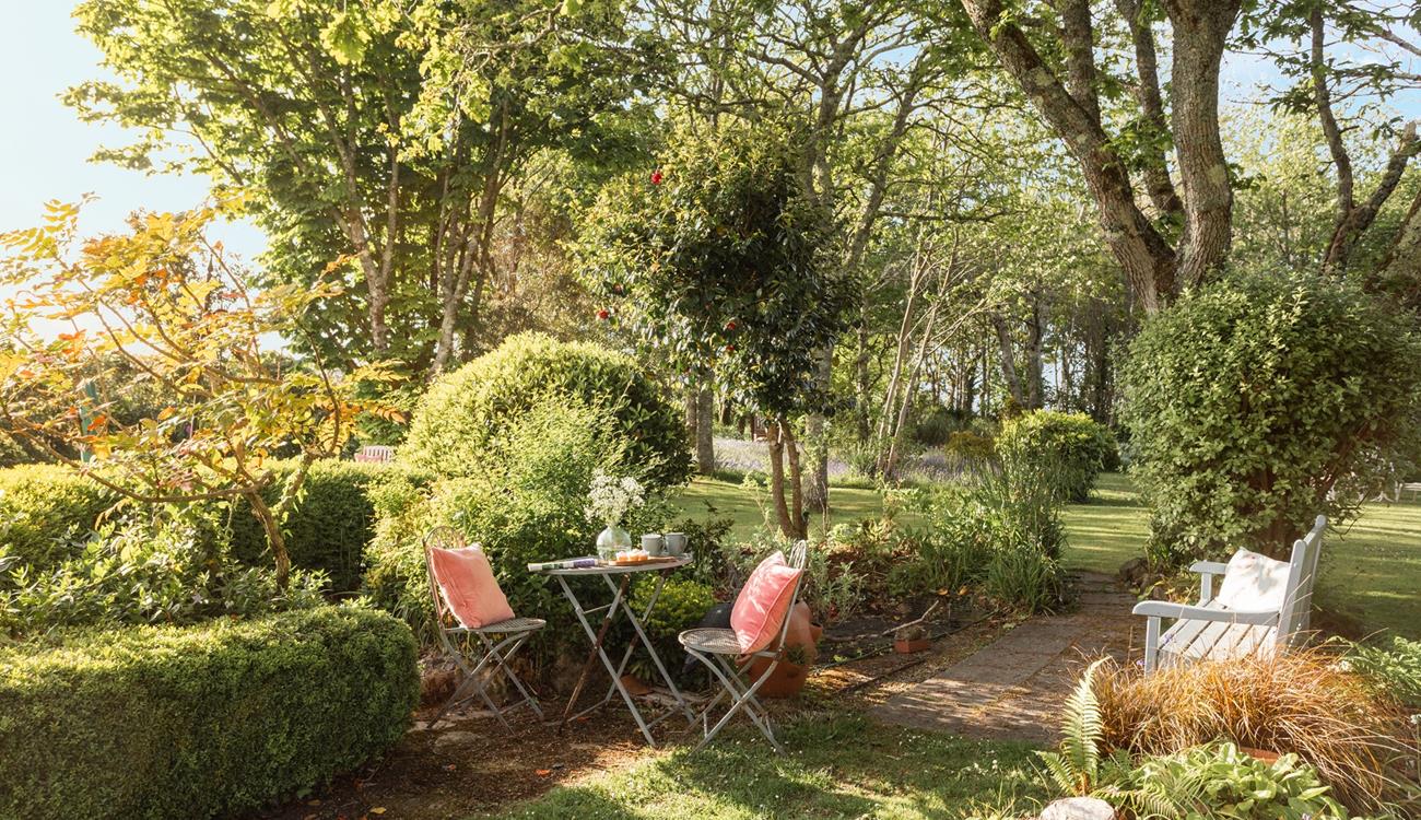 There is plenty of choice on outdoor seating to choose from at Treveth.