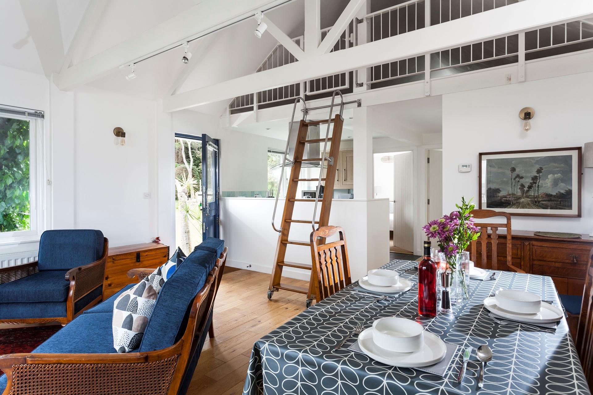 Wander out to the garden to sip a cold crisp drink.