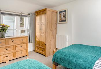 There's plenty of storage room in bedroom 2, so there's no need to pack light! 