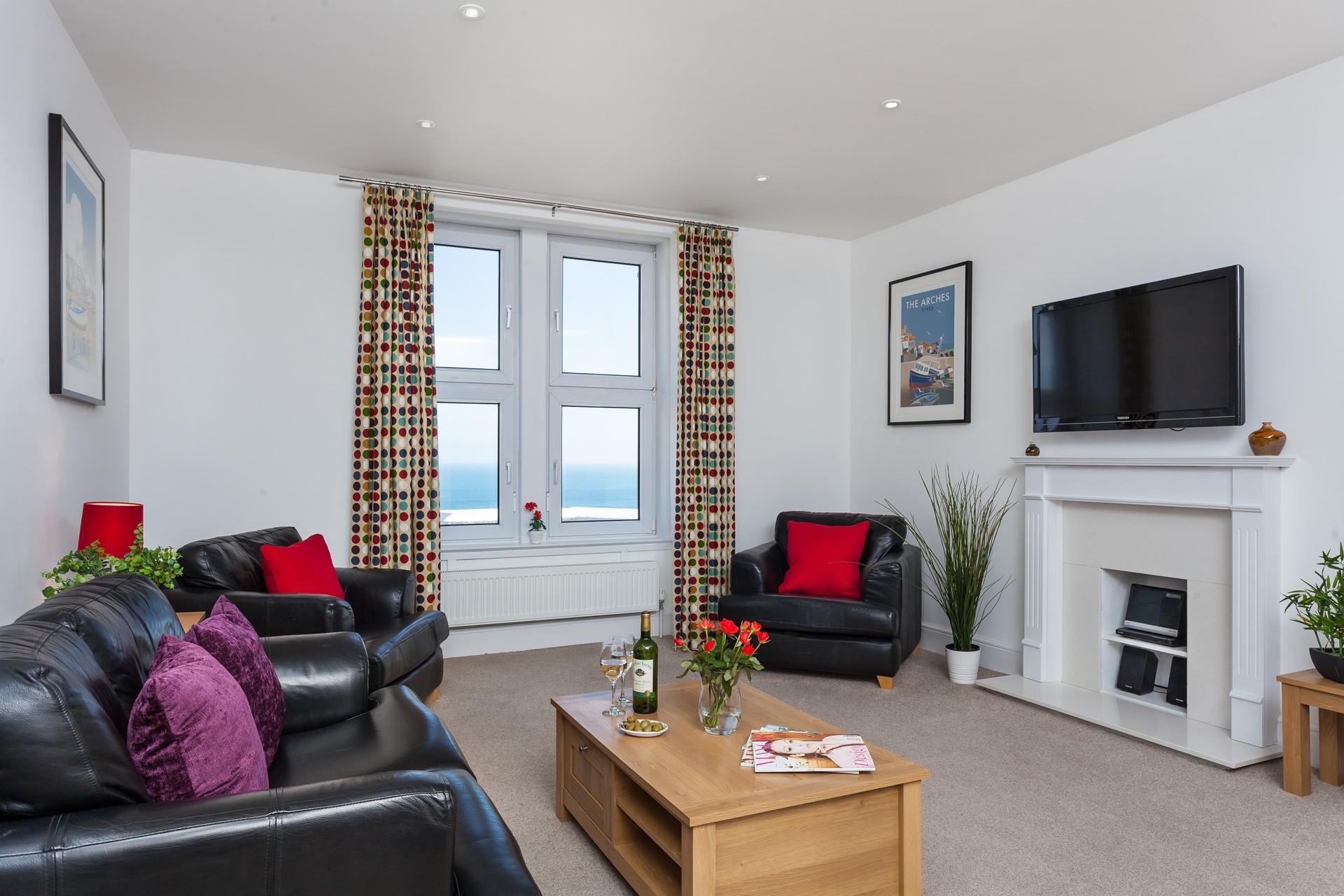 Unwind in the cosy sitting room and sink into relaxation mode.