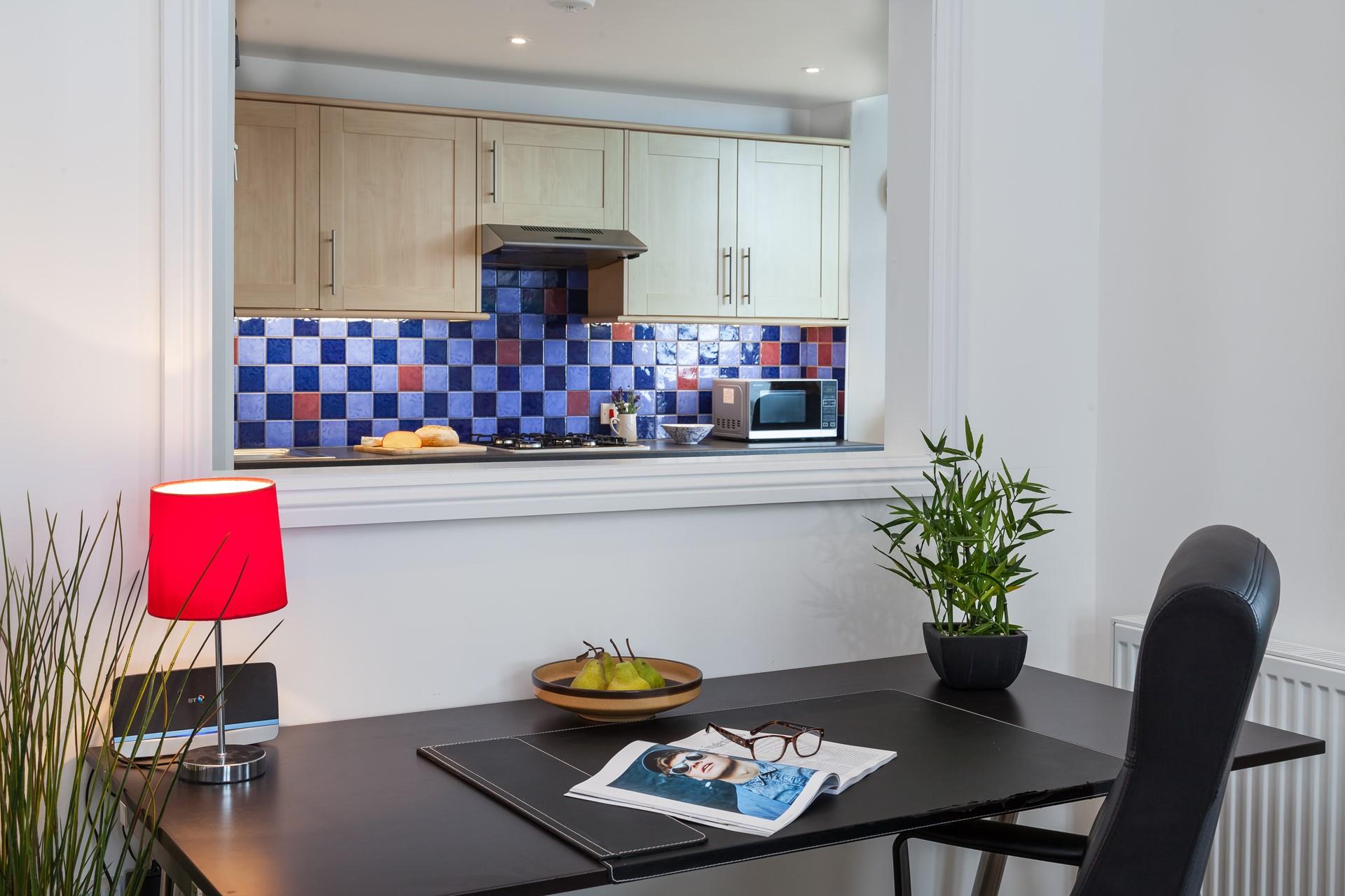 Rustle up delicious meals in the kitchen using fresh locally bought ingredients.